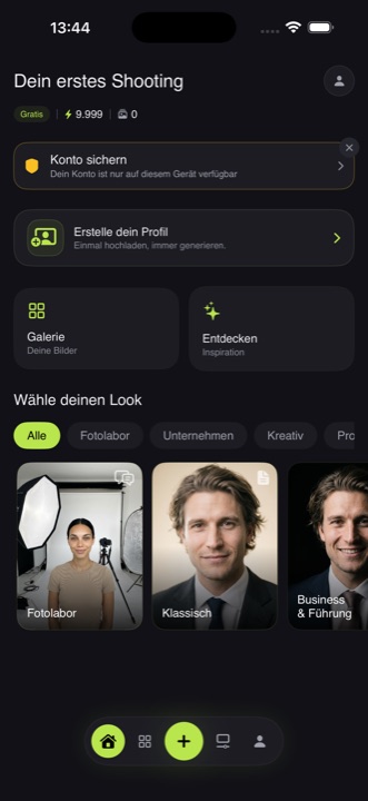 Jobbild App Screen: HOME · CAROUSEL